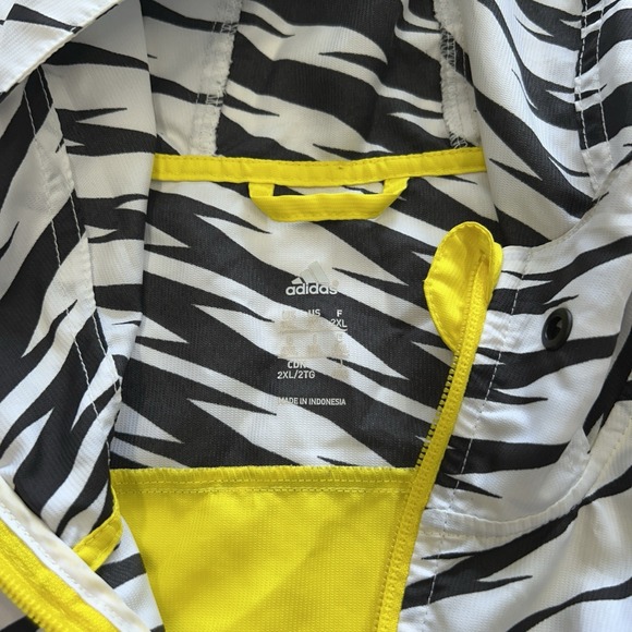 Adidas Men's 2XL Full Zip Jacket Coat Ultimate Shockwave Windbreaker Streetwear - Picture 2 of 10